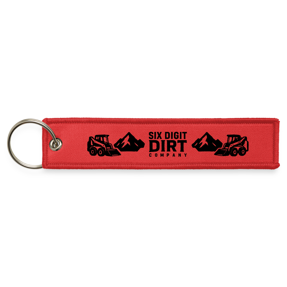Jet Tag Keychain - red