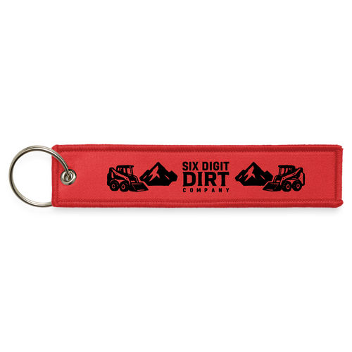 Jet Tag Keychain - red