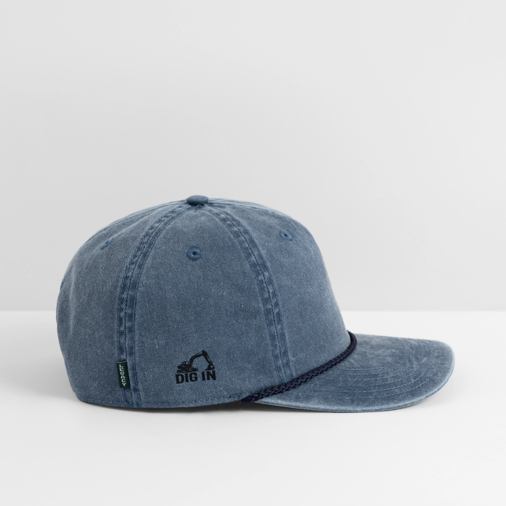 SixDD Co / DigIN - Vintage Washed Rope Cap - washed navy