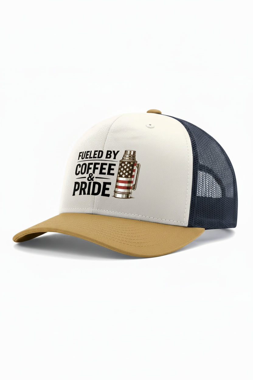 Cream/ Navy/ Amber Gold - FRONT